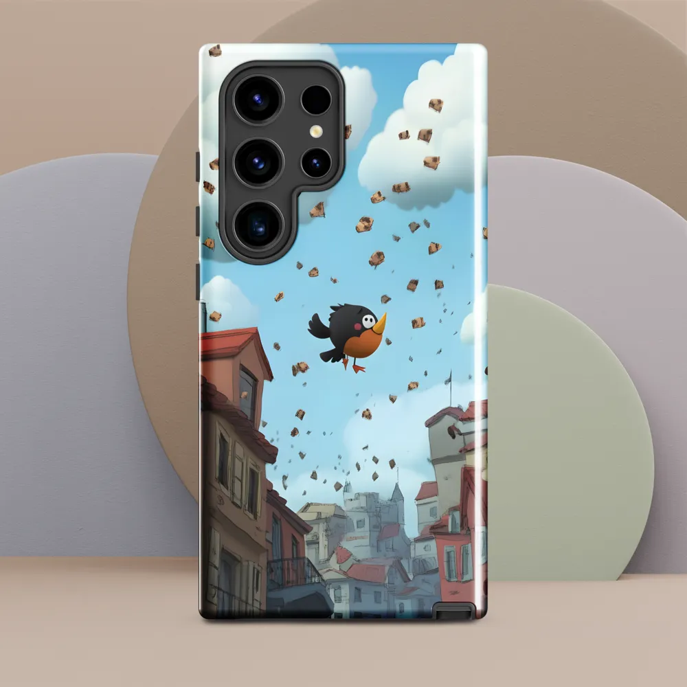 A Whimsical Flight Through Bread and Sky