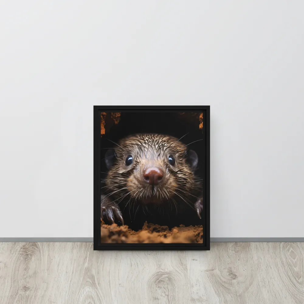 Emerging Curiosity | Canvas with Black Frame | 11″×14″