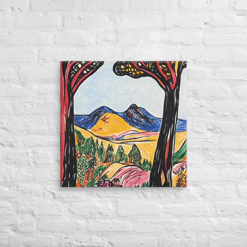 Vibrant Nature's Embrace | Canvas | 24″×24″