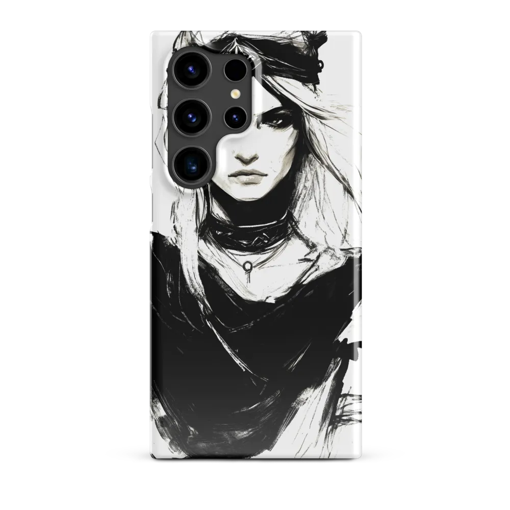 Intense Femininity in Monochrome | Phone Case |  S24 Ultra | Snap Case | Glossy