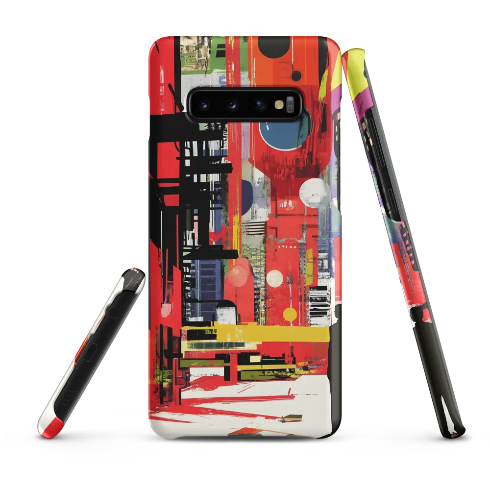 Urban Echoes: A Futuristic Reverie | Phone Case |  S10 Plus | Snap Case | Matte