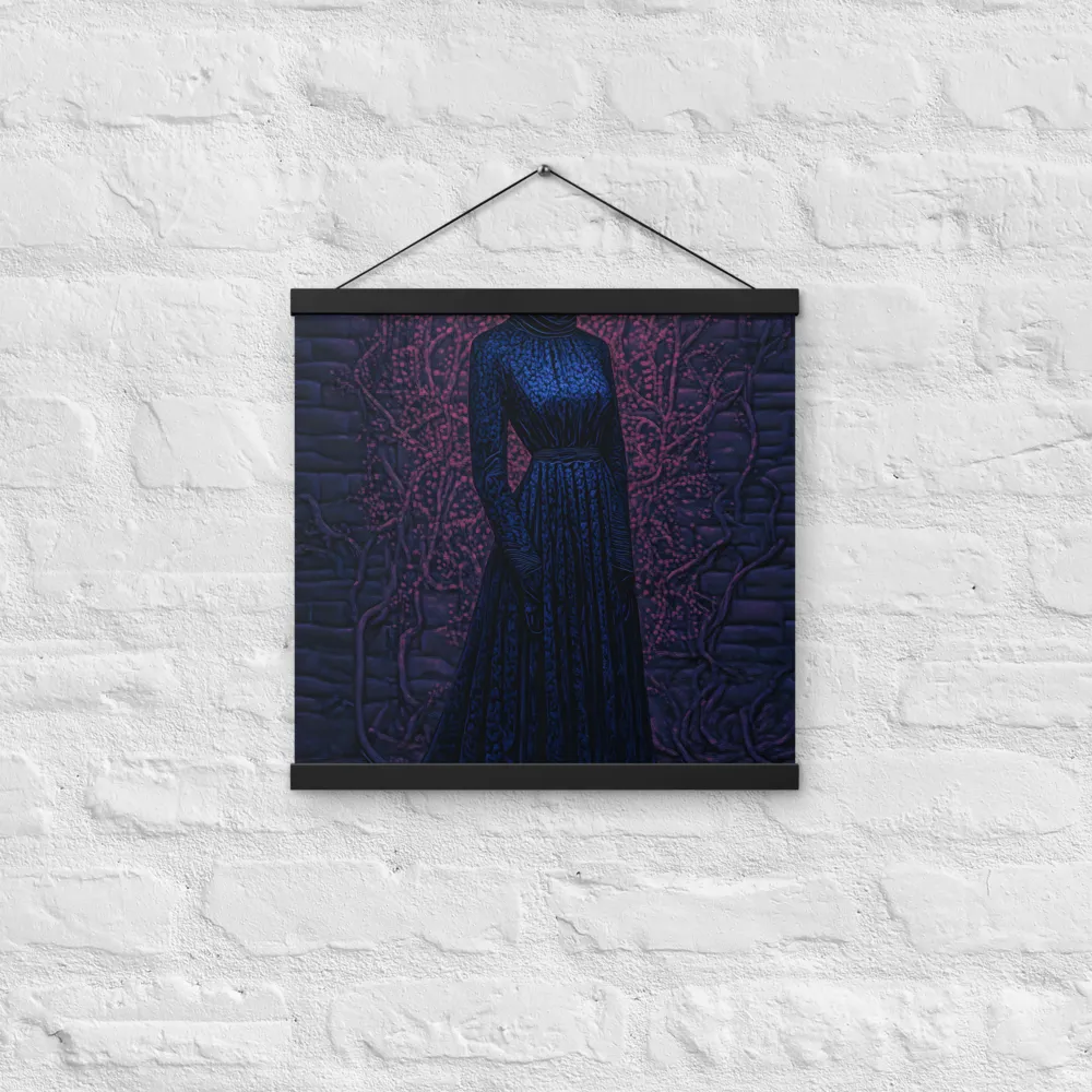 Veil of Enigma | Poster With Black Wood Hanger | 16″×16″
