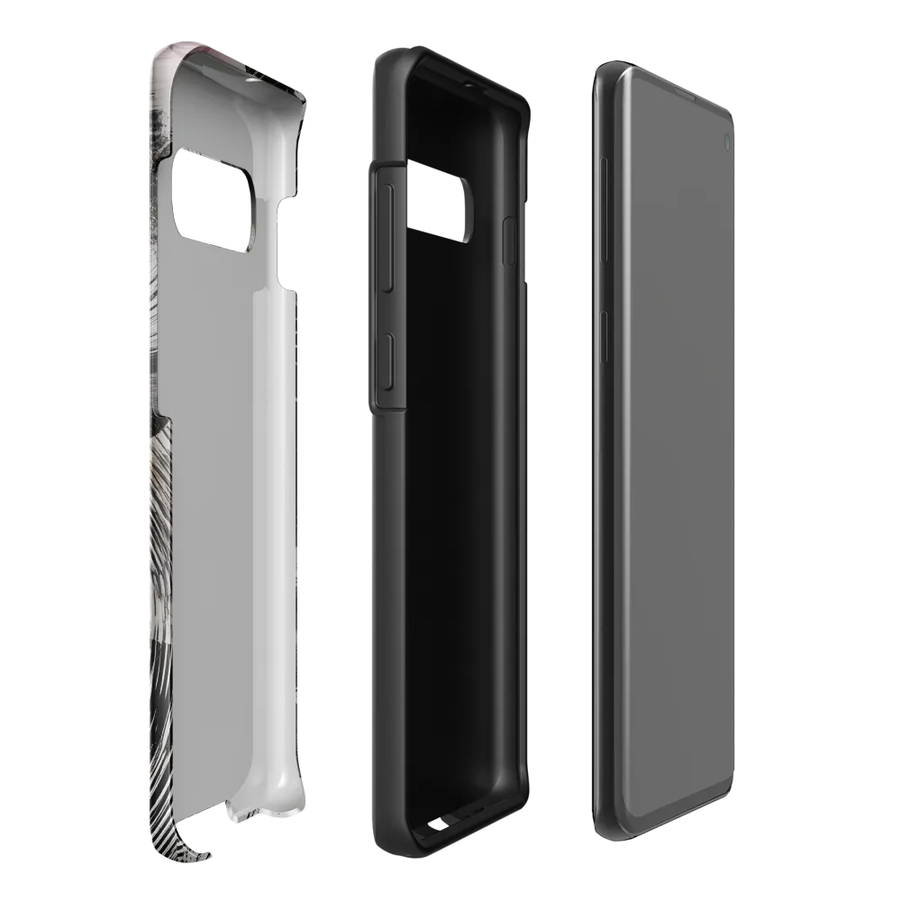 Fluid Harmony in Monochrome | Phone Case |  S10 Plus | Tough Case | Glossy