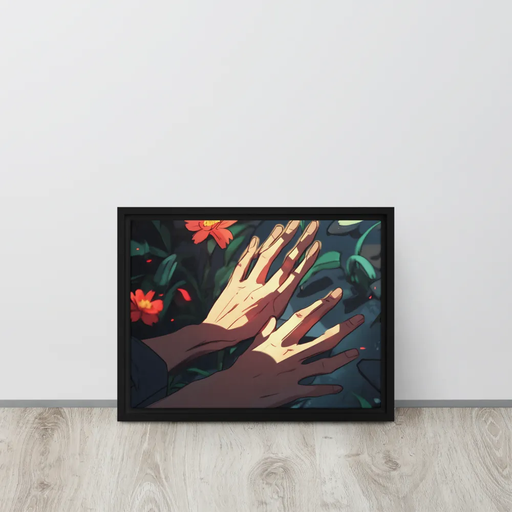 Whispers of Nature | Canvas with Black Frame | 12″×16″