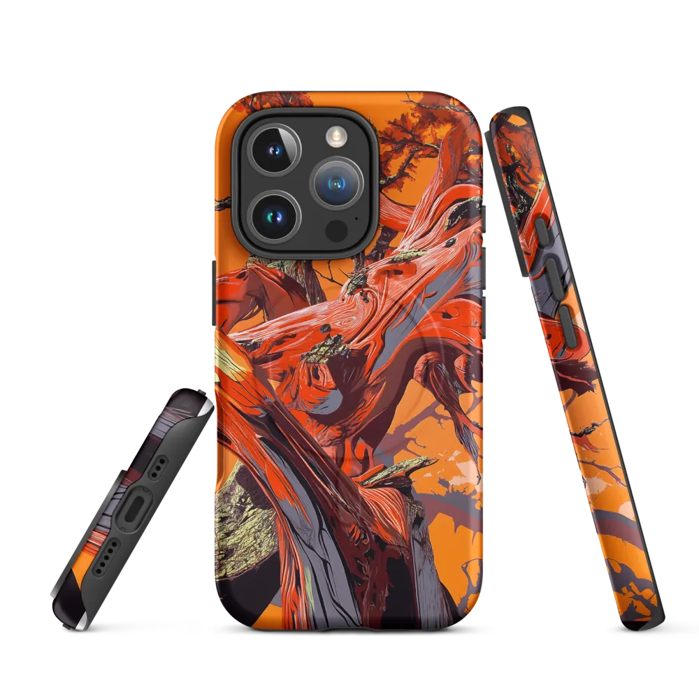 Life in Motion: An Abstract Tree | Phone Case |  16 Pro | MagSafe® Tough Case | Matte