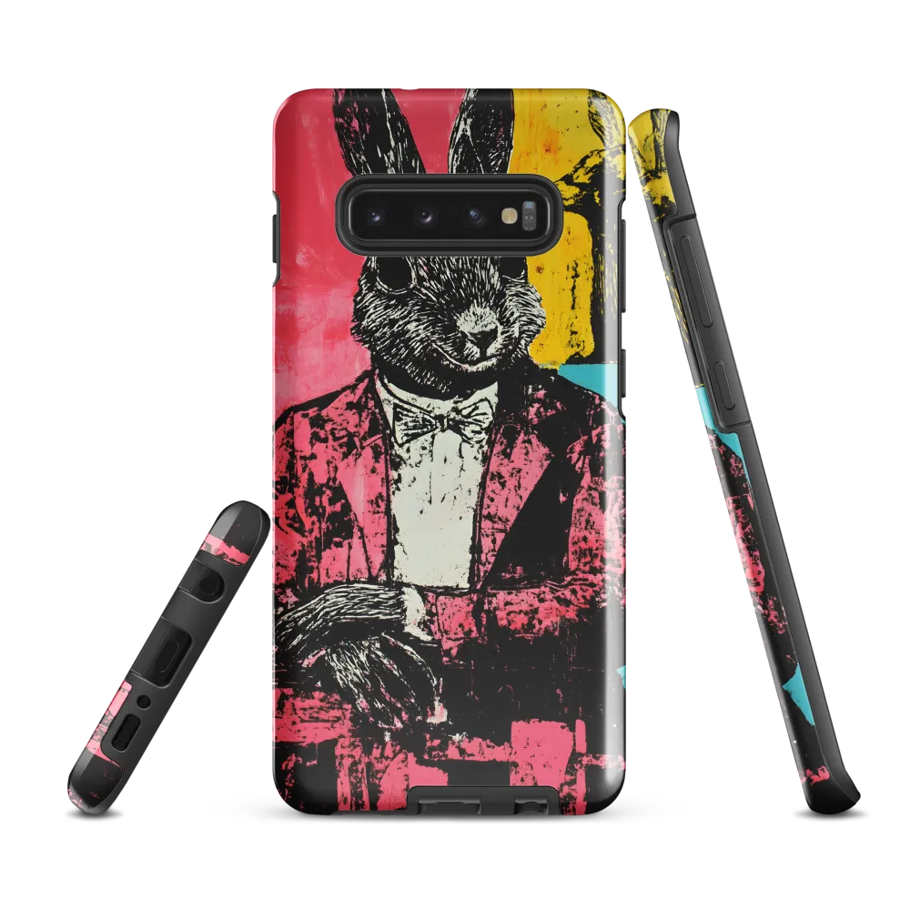 The Dapper Rabbit | Phone Case |  S10 Plus | Tough Case | Glossy