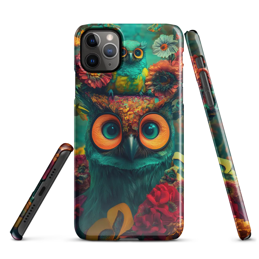 Majestic Harmony: The Floral Owl | Phone Case |  11 Pro Max | Snap Case | Glossy