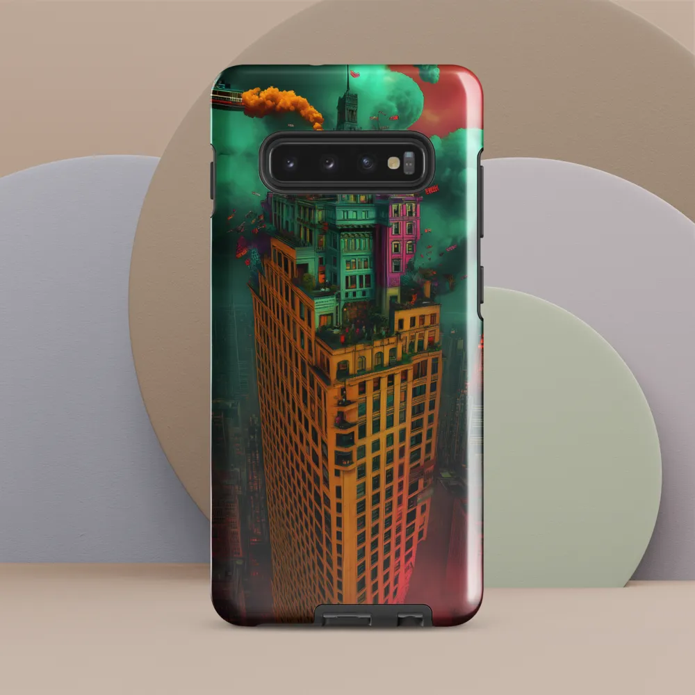 Architectural Dreams: A Surreal Cityscape | Phone Case |  S10 Plus | Tough Case | Glossy