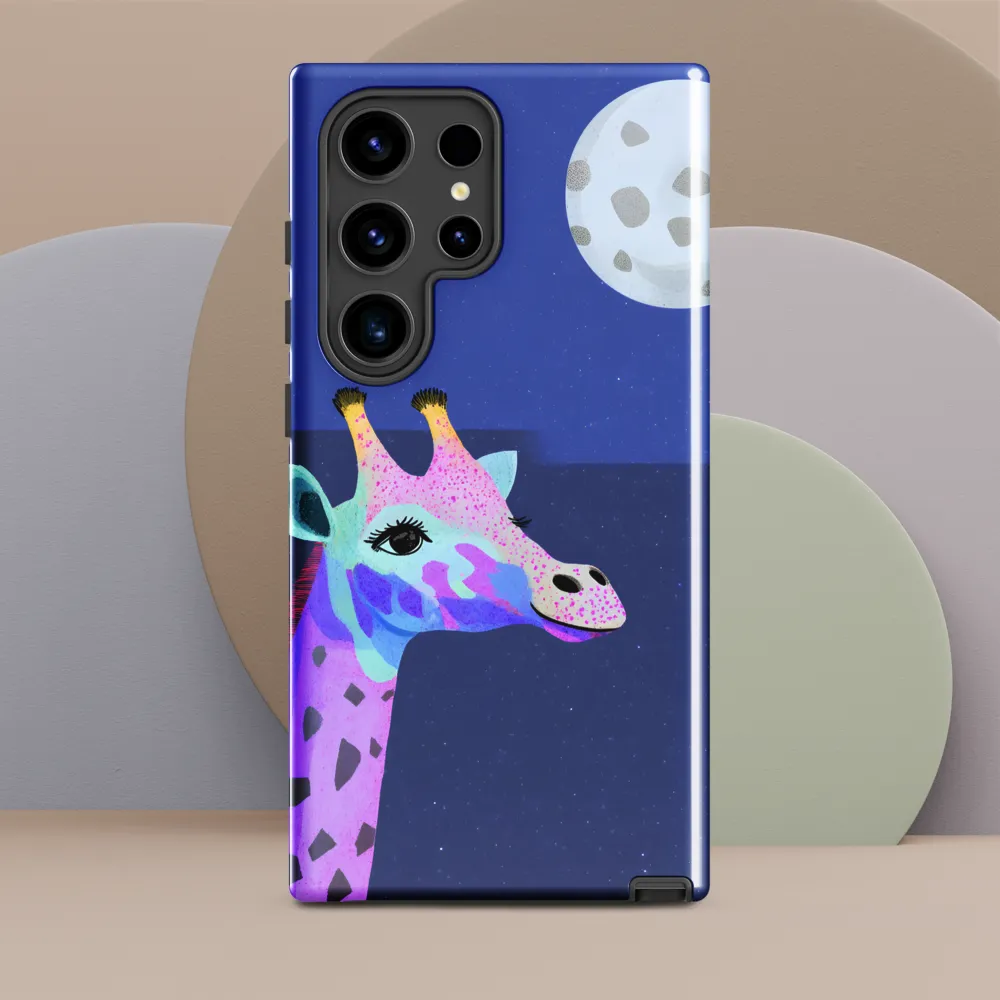 Whimsical Giraffe Under the Stars