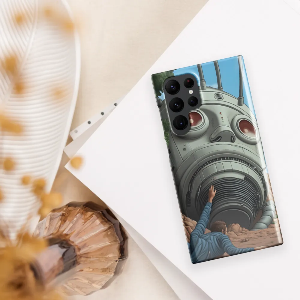 The Descent into Technological Abyss | Phone Case |  S22 Ultra | Snap Case | Glossy