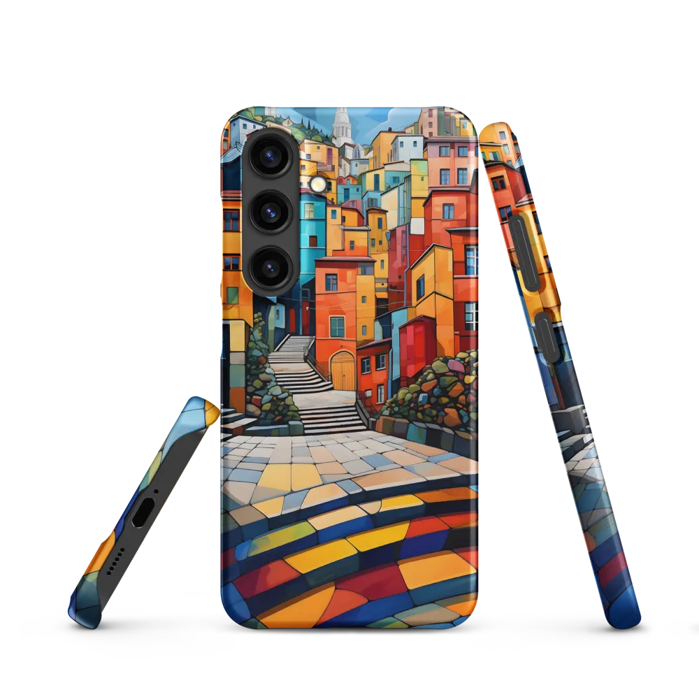 Vibrant Village: A Cubist Journey