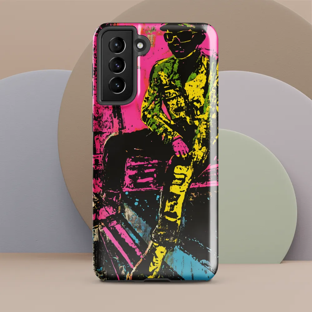 Neon Reflections | Phone Case |  S21 Plus | Tough Case | Glossy