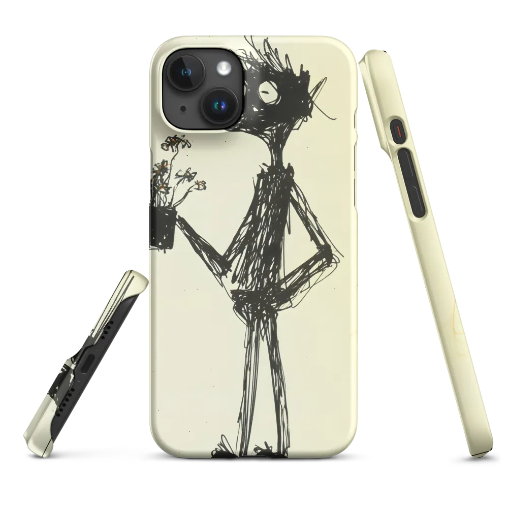 Whimsical Figure with Flowers