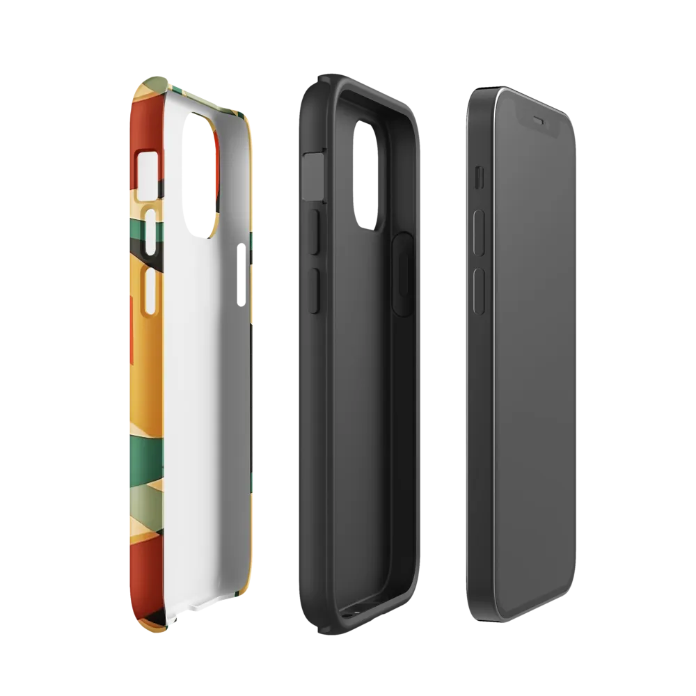 Dynamic Geometry: An Exploration of Form | Phone Case |  12 mini | Tough Case | Glossy
