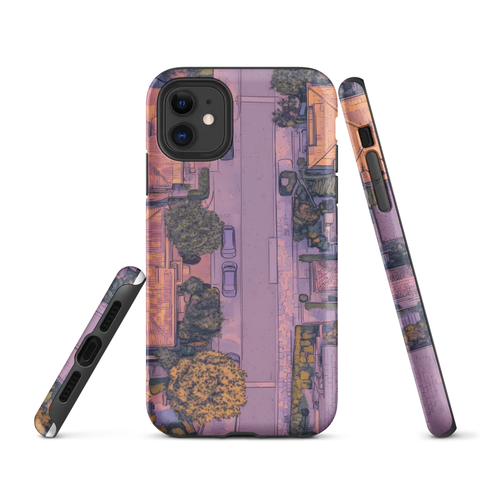Aerial Serenity: Suburban Oasis | Phone Case |  11 | Tough Case | Matte