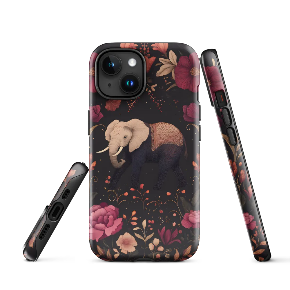 Whispers of the Wild: Elephants and Blooms