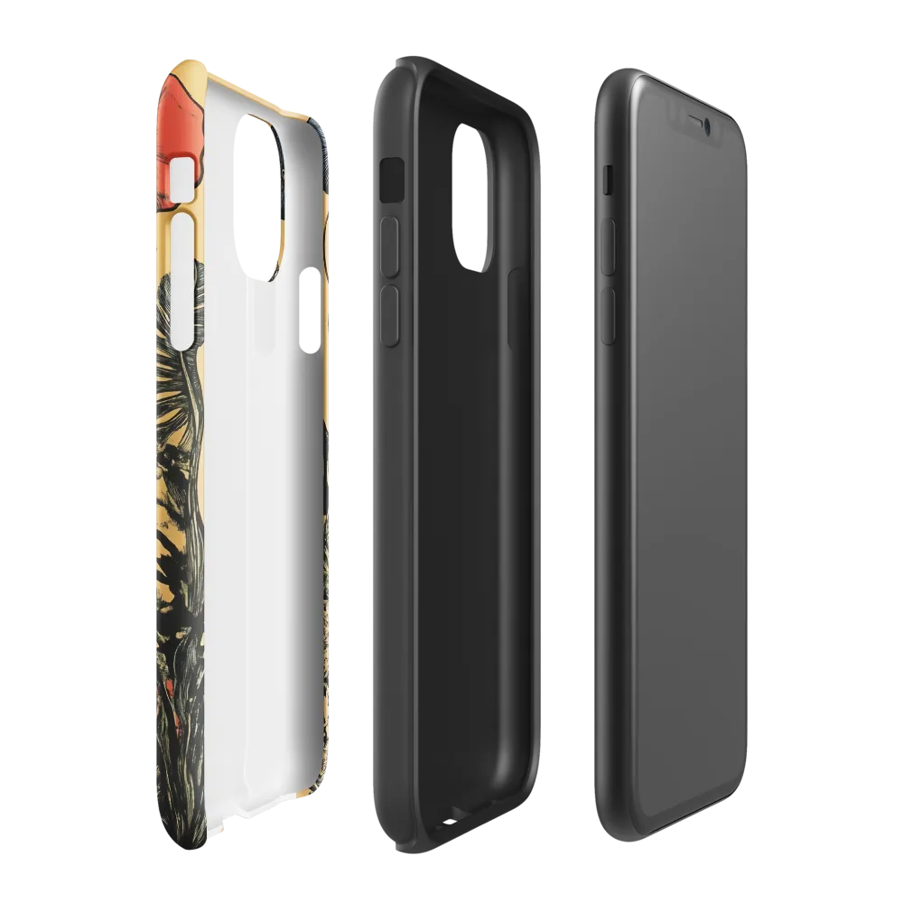Floral Majesty: The Elephant's Sanctuary | Phone Case |  11 | Tough Case | Glossy
