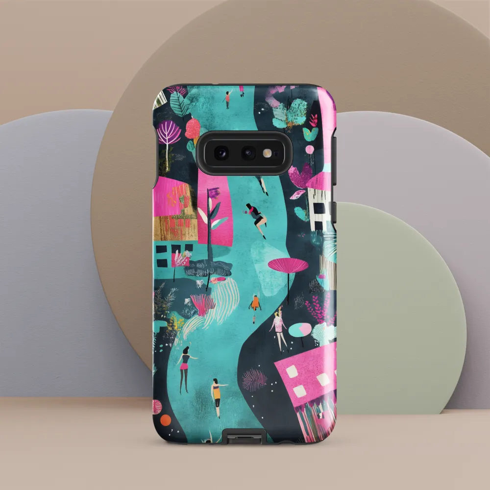 Whimsical Journey Through a Vibrant Landscape | Phone Case |  S10e | Tough Case | Glossy