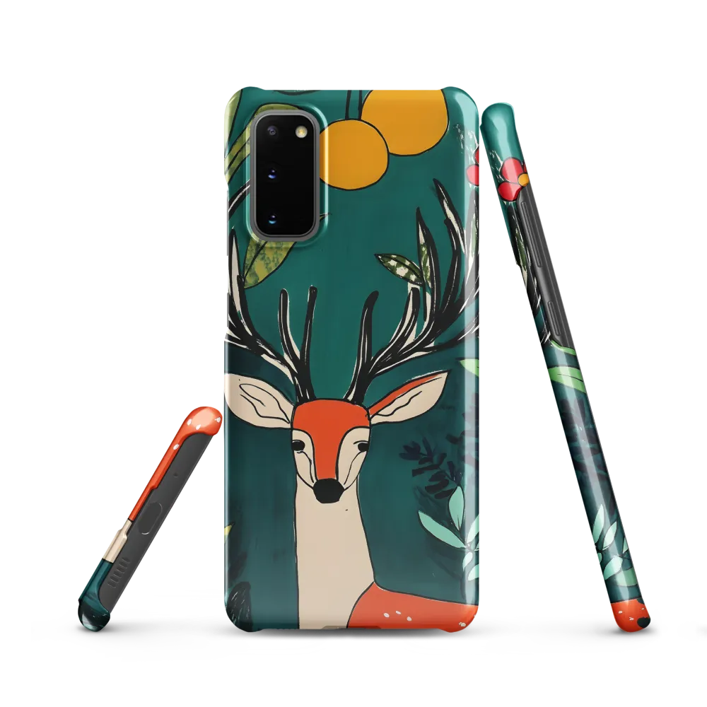 Nature's Embrace: The Majestic Deer | Phone Case |  S20 | Snap Case | Glossy