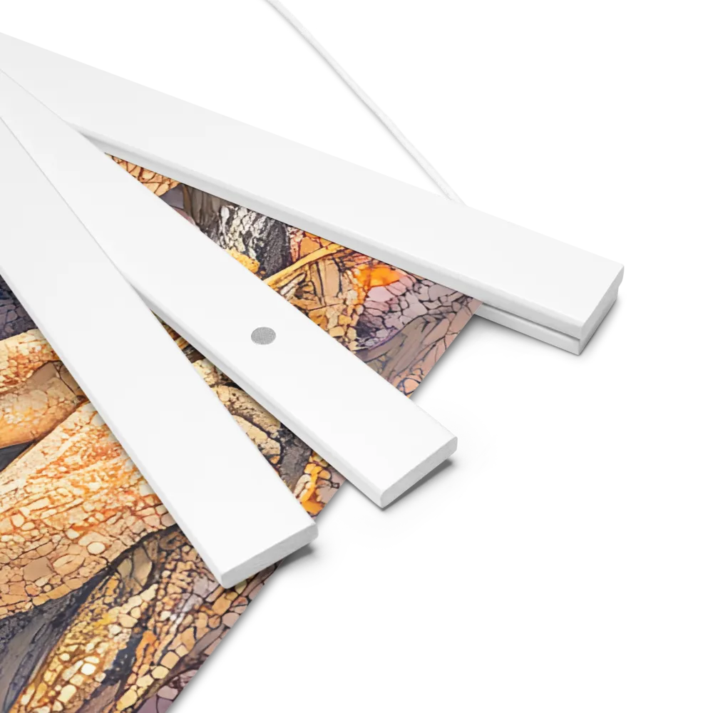 Whispers of the Frosted Meadow | Poster With White Wood Hanger | 18″×18″