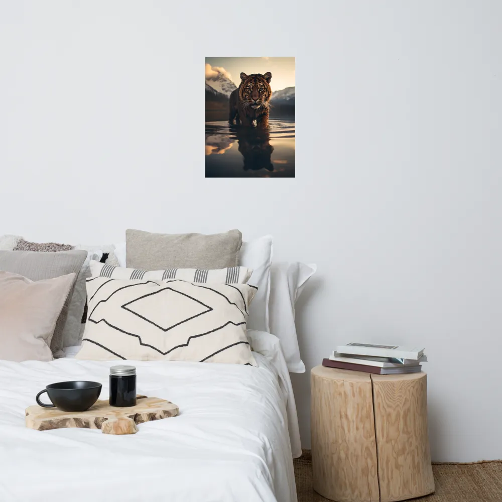 Majestic Reflection: The Tiger's Domain | Poster | 18″×24″