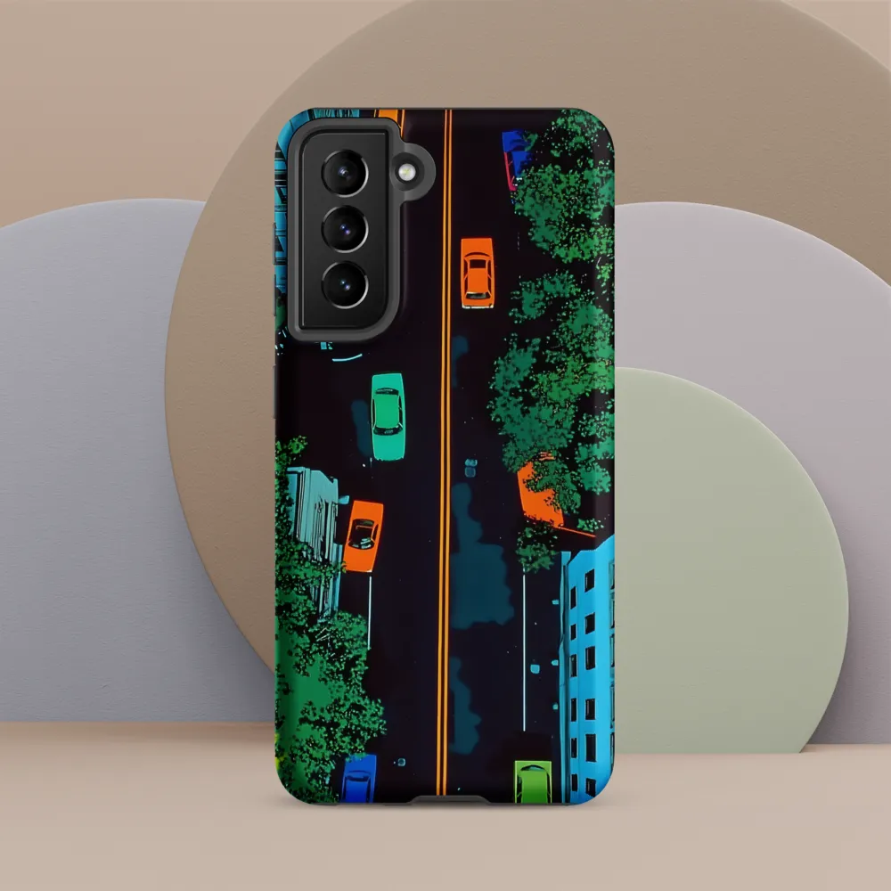 Urban Pulse: A Colorful Intersection