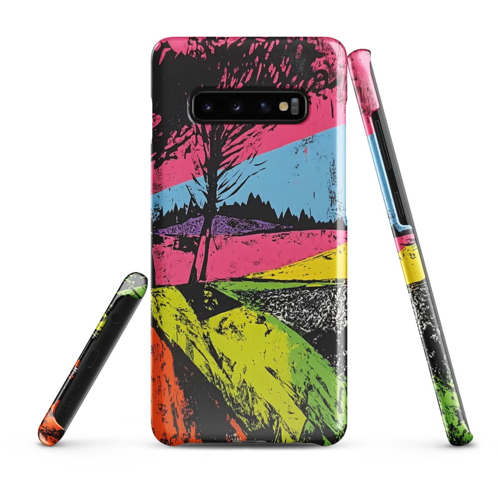 Vibrant Landscapes: An Abstract Interpretation | Phone Case |  S10 Plus | Snap Case | Glossy