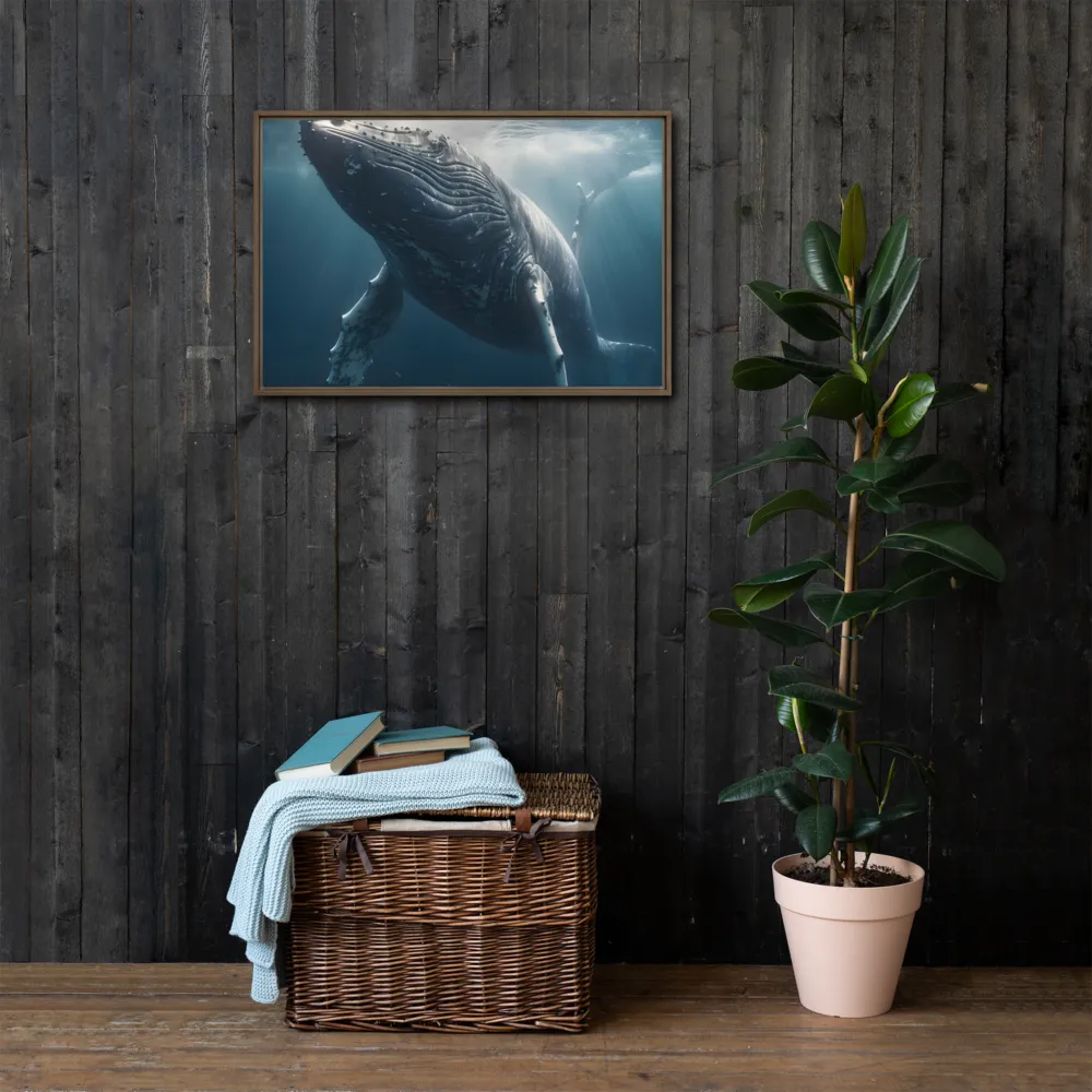Graced by the Depths | Canvas with Brown Frame | 20″×30″