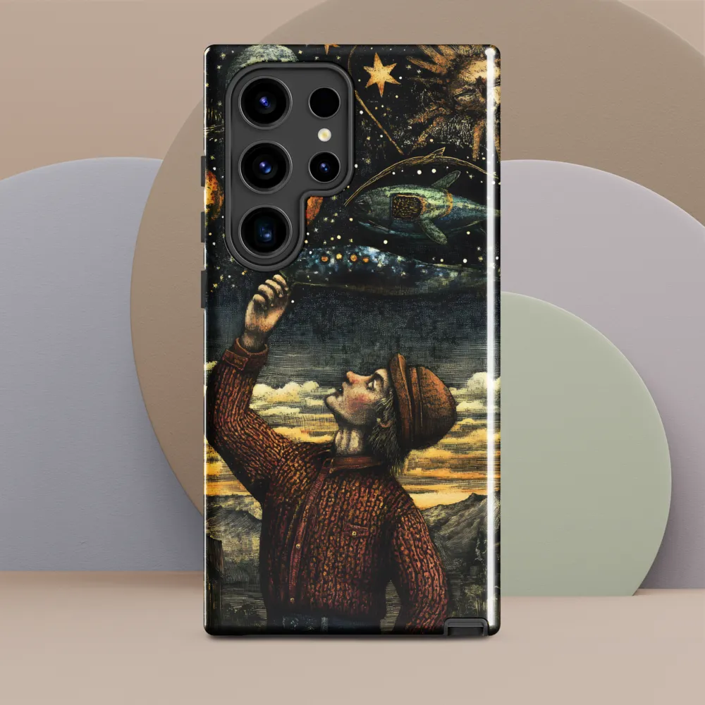 Cosmic Curiosity: A Journey Beyond Earth | Phone Case |  S24 Ultra | Tough Case | Glossy