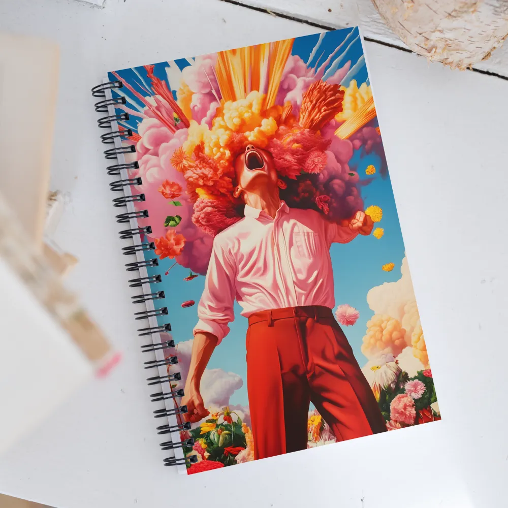 Eruption of Expression | Spiral Notebook