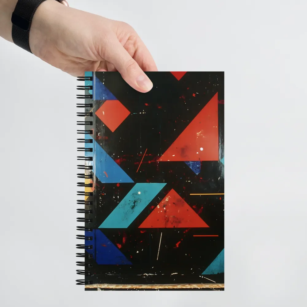 Dynamic Geometric Harmony | Spiral Notebook