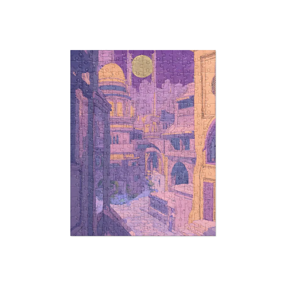 Moonlit Fantasy City