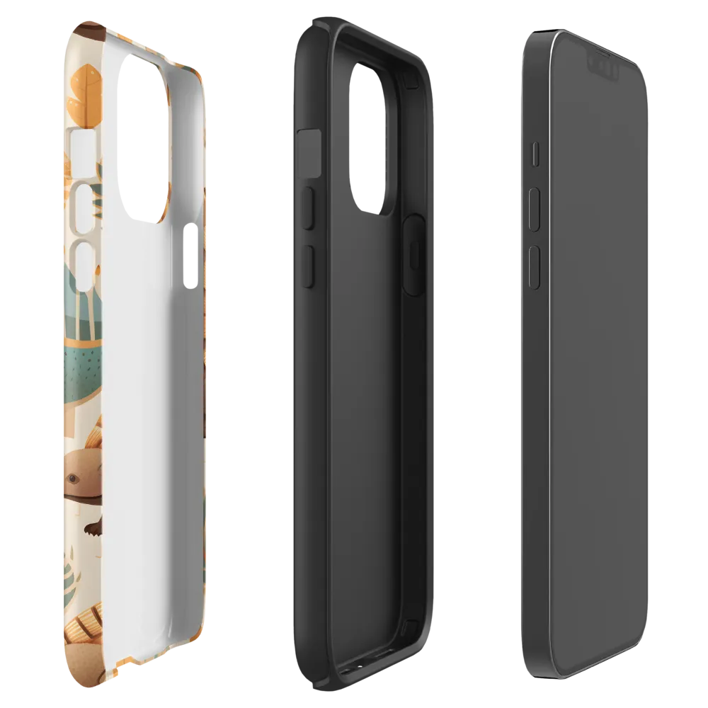 Pangolins in a Whimsical Habitat | Phone Case |  13 Pro Max | Tough Case | Matte
