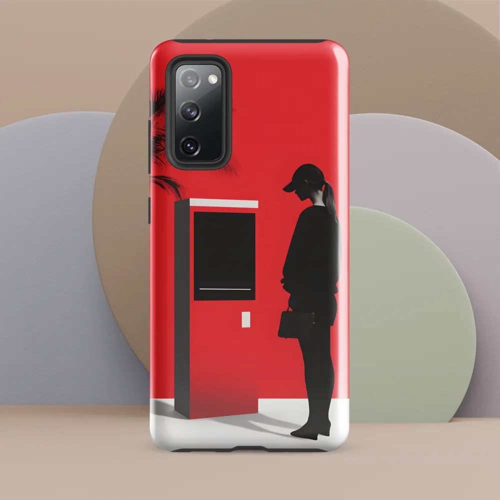 Contemplation in Red | Phone Case |  S20 FE | Tough Case | Glossy