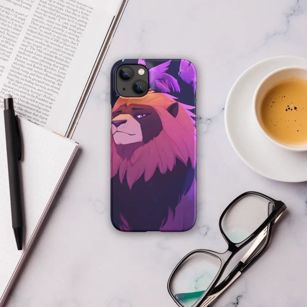 Regal Serenity: The Majestic Lion | Phone Case |  14 Plus | Snap Case | Matte