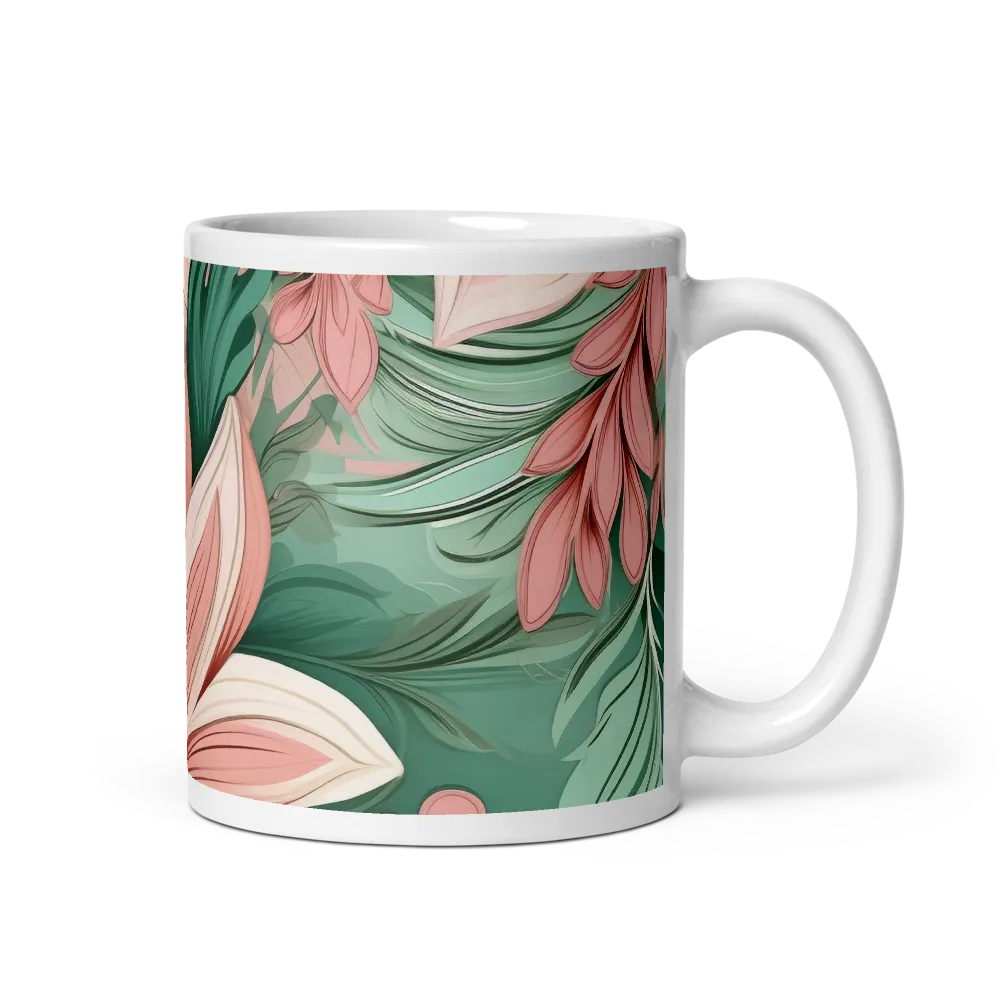 Tropical Blossoms | Mug with White inside | 11 oz