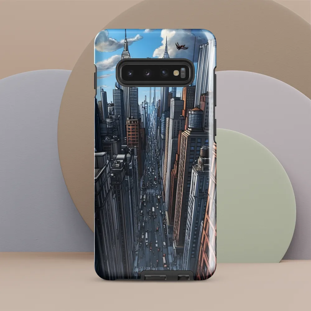 Skyline Symphony: A City in Motion | Phone Case |  S10 Plus | Tough Case | Glossy