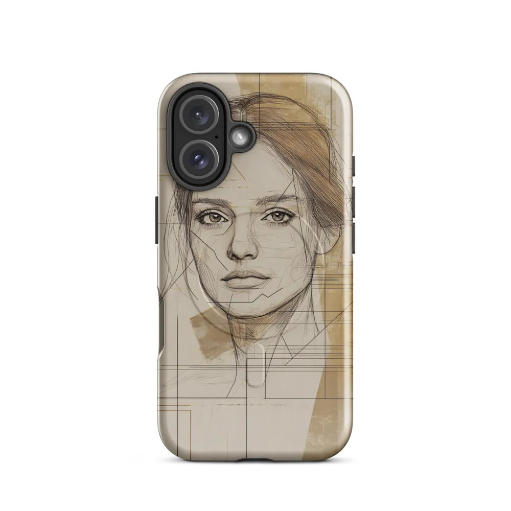 Geometric Elegance: A Modern Portrait