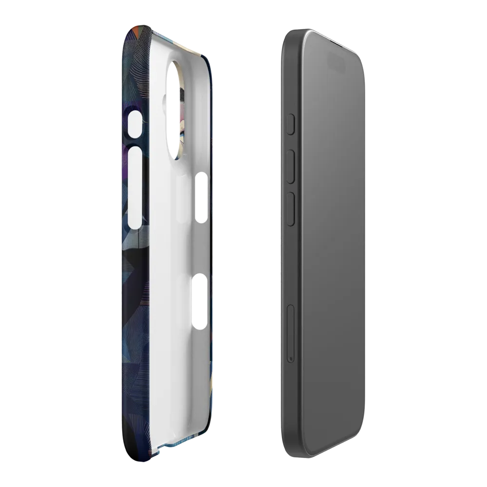 Fragmented Mystery: A Modern Portrait | Phone Case |  16 | Snap Case | Matte
