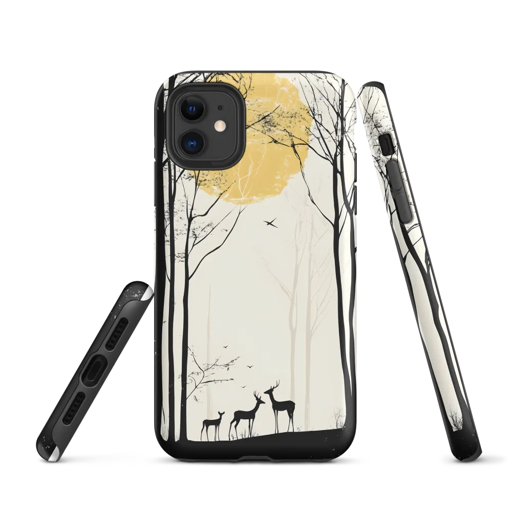 Silhouetted Serenity | Phone Case |  11 | Tough Case | Matte