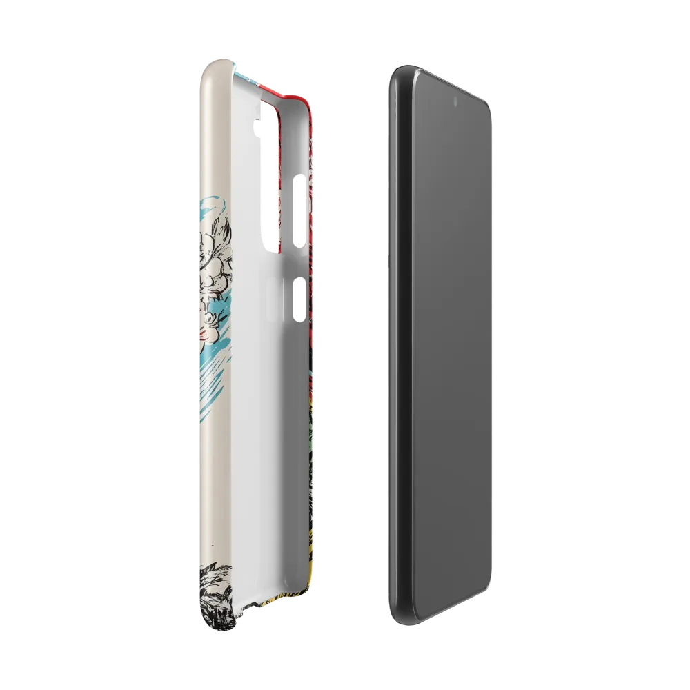 Floral Symphony in Bold Colors | Phone Case |  S21 | Snap Case | Glossy