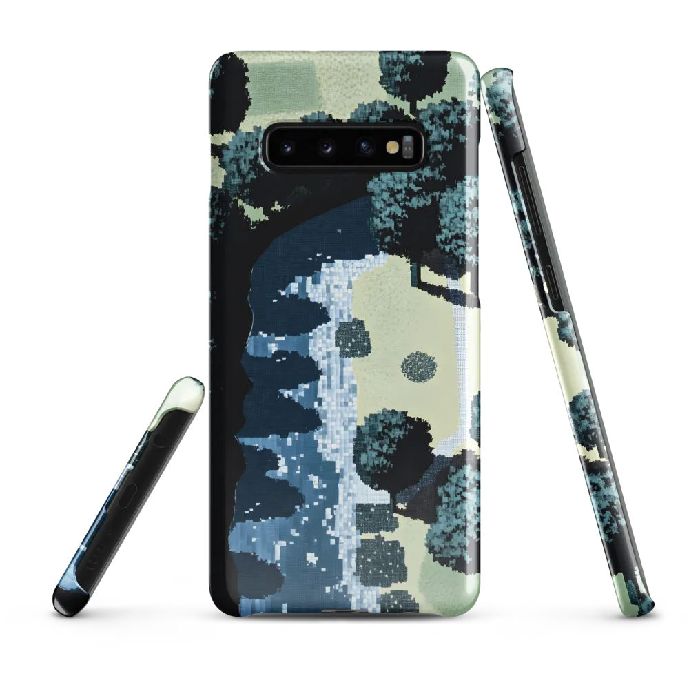 Serenity in Pixels | Phone Case |  S10 Plus | Snap Case | Glossy