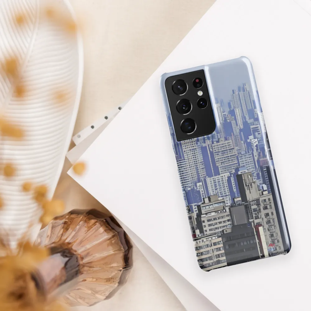 Urban Symphony: A Cityscape in Blues and Grays