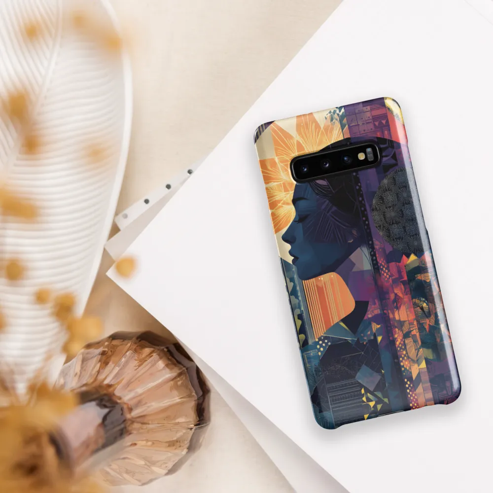 Whispers of Nature: A Modern Profile | Phone Case |  S10 Plus | Snap Case | Glossy