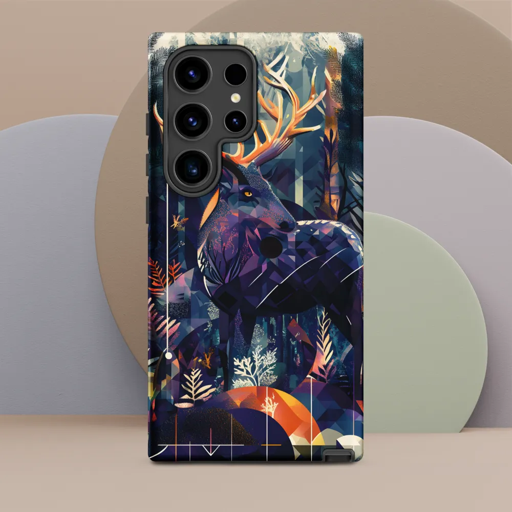 Majestic Serenity: A Geometric Forest Encounter