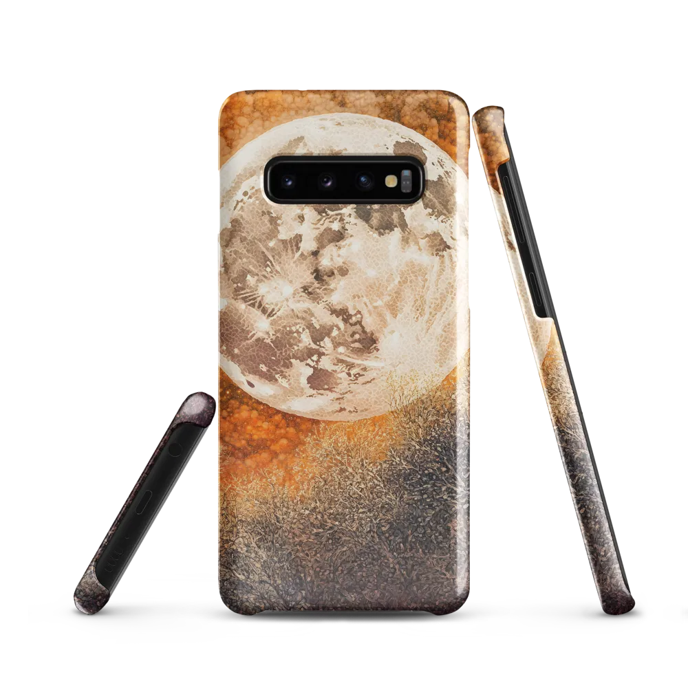Luminous Serenity: The Enchanted Moon | Phone Case |  S10 | Snap Case | Glossy
