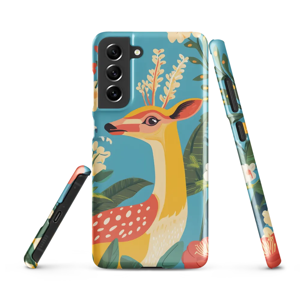 Serene Majesty: A Vibrant Deer Amidst Flora