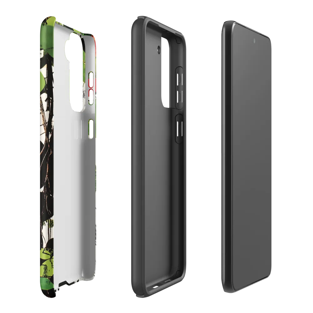 Nature's Geometry: A Contemporary Collage | Phone Case |  S21 Plus | Tough Case | Matte