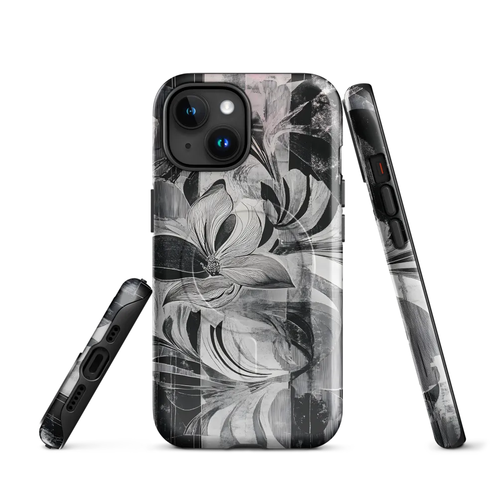 Floral Fusion in Monochrome