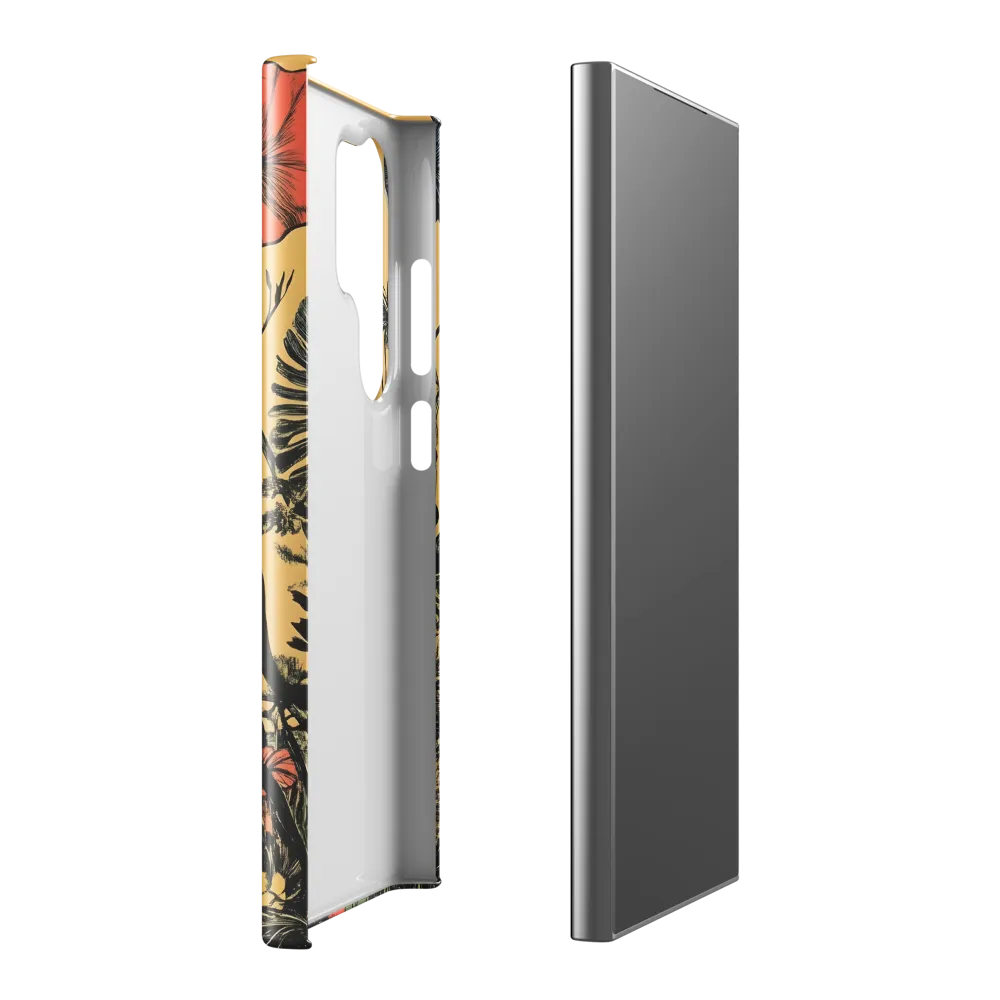 Floral Majesty: The Elephant's Sanctuary | Phone Case |  S24 Ultra | Snap Case | Glossy